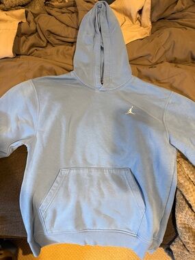 Jordan Sky Blue Hoodie with White Jumpman